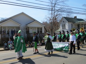 St Patrick Leads Parade